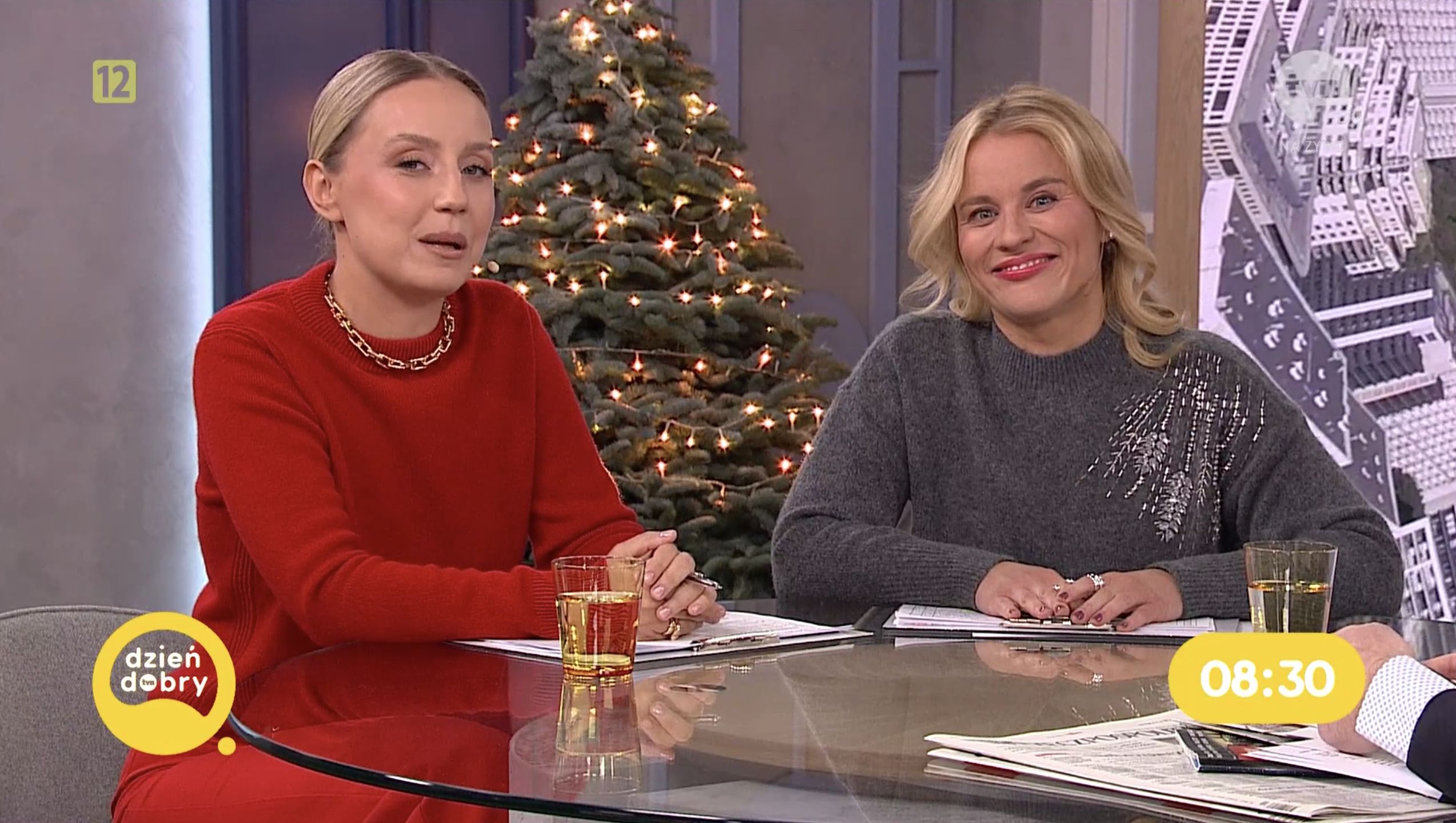  Anna Senkara i Sandra Hajduk. Kadr z programu "Dzień dobry TVN"