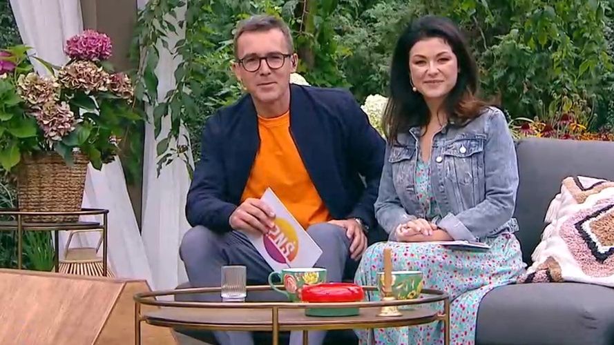 Katarzyna Cichopek i Maciej Kurzajewski w programie "Pytanie na śniadanie".