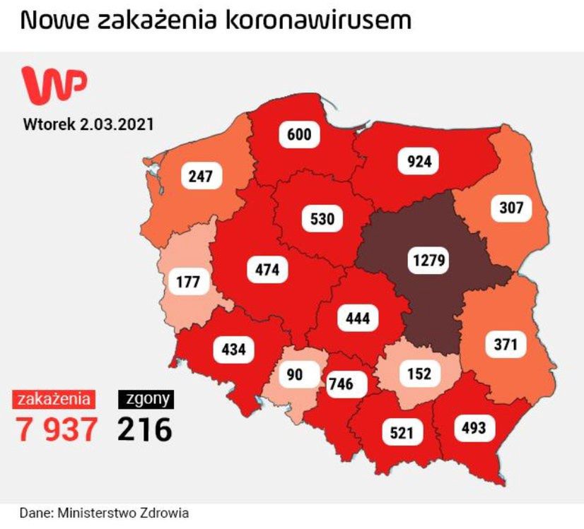Koronawirus w Polsce. Najnowsze dane MZ