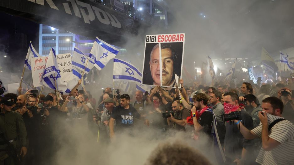 Antyrządowe protesty w Izraelu w półrocze wojny z Hamasem