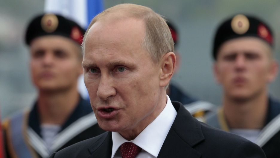 Wladimir Putin na Krymie w Dzie? Zwyci?stwaRussian President Vladimir Putin speaks at a navy parade marking the Victory Day in Sevastopol, Crimea, Friday, May 9, 2014. Crimea, which hosts a major Russian Black Sea Fleet base, is set to hold a massive navy parade in the port of Sevastopol. Putin extolled the return of Crimea to Russia before tens of thousands Friday during his first trip to Black Sea peninsula since its annexation. The triumphant visit was quickly condemned by Ukraine and NATO.  (AP Photo / Ivan Sekretarev)AP