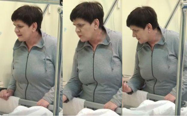 Beata Szydło w dresiku odwiedza rannego oficera BOR (FOTO + WIDEO)