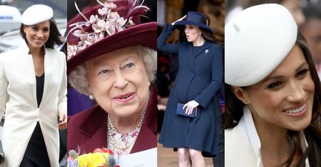 "Idealna rodzina królewska": Szczęśliwa Meghan debiutuje u boku królowej Elżbiety i Kate Middleton (ZDJĘCIA)