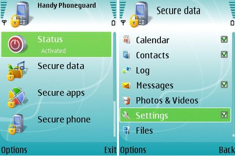 Handy Phoneguard: ochrona danych na S60