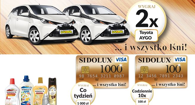 Wielka loteria Sidolux i Perlux, do wygrania samochody Toyota
