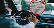 Pokazał kartkę z taksówki. Fala komentarzy