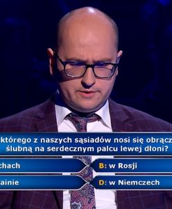 "Milionerzy": zapytali organistę o palec z obrączką. Hubert nie miał pojęcia