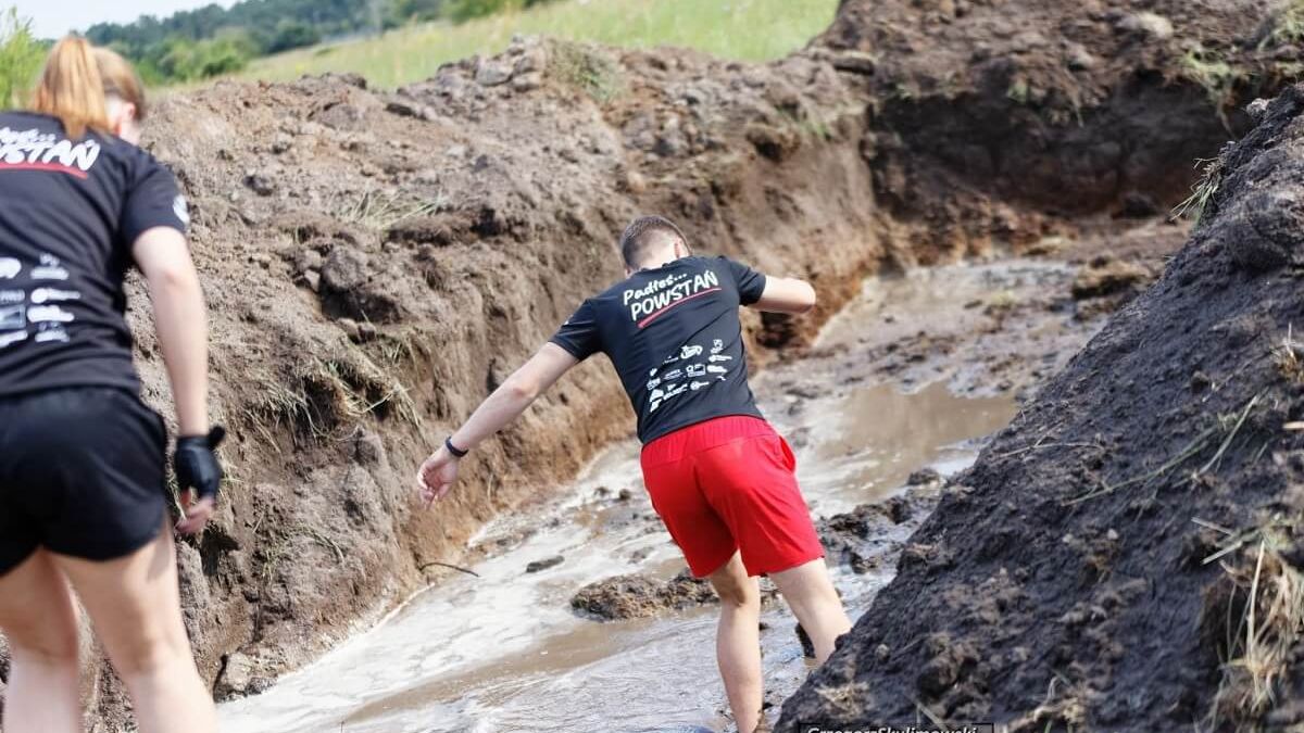 bieg przełajowy Run Wieprz River