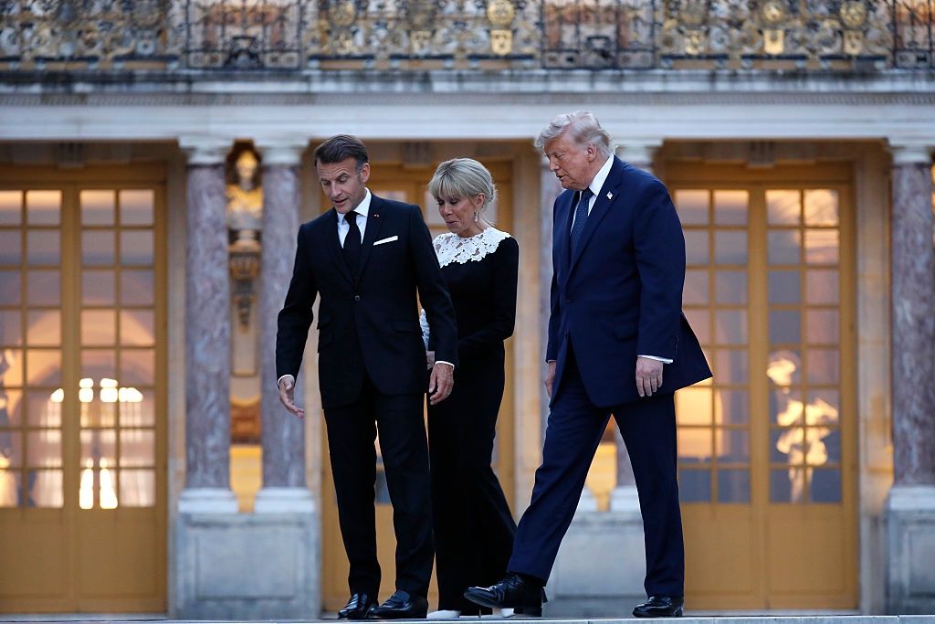 Emmanuel i Brigitte Macron, Donald Trump