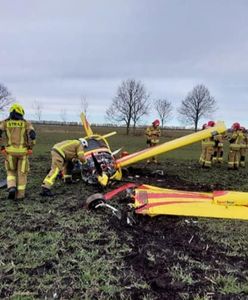 Katastrofa lotnicza na Pomorzu. Dwie osoby trafiły do szpitala