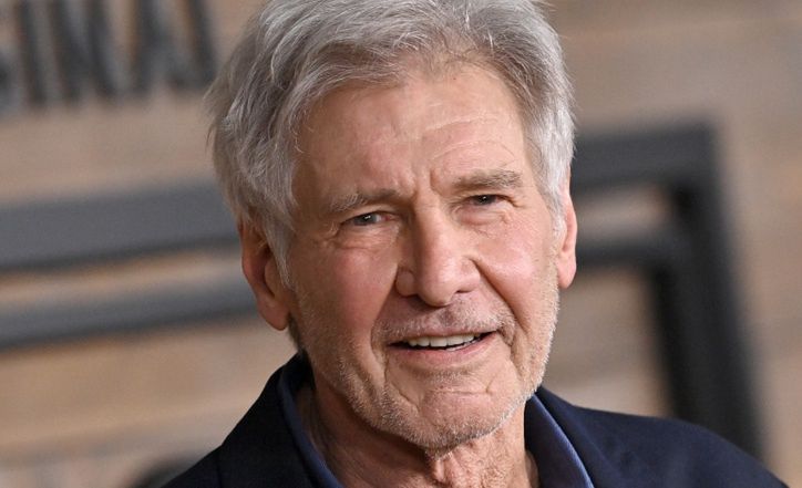 80-letni Harrison Ford obcałowuje młodszą o 22 lata Calistę Flockhart na after party