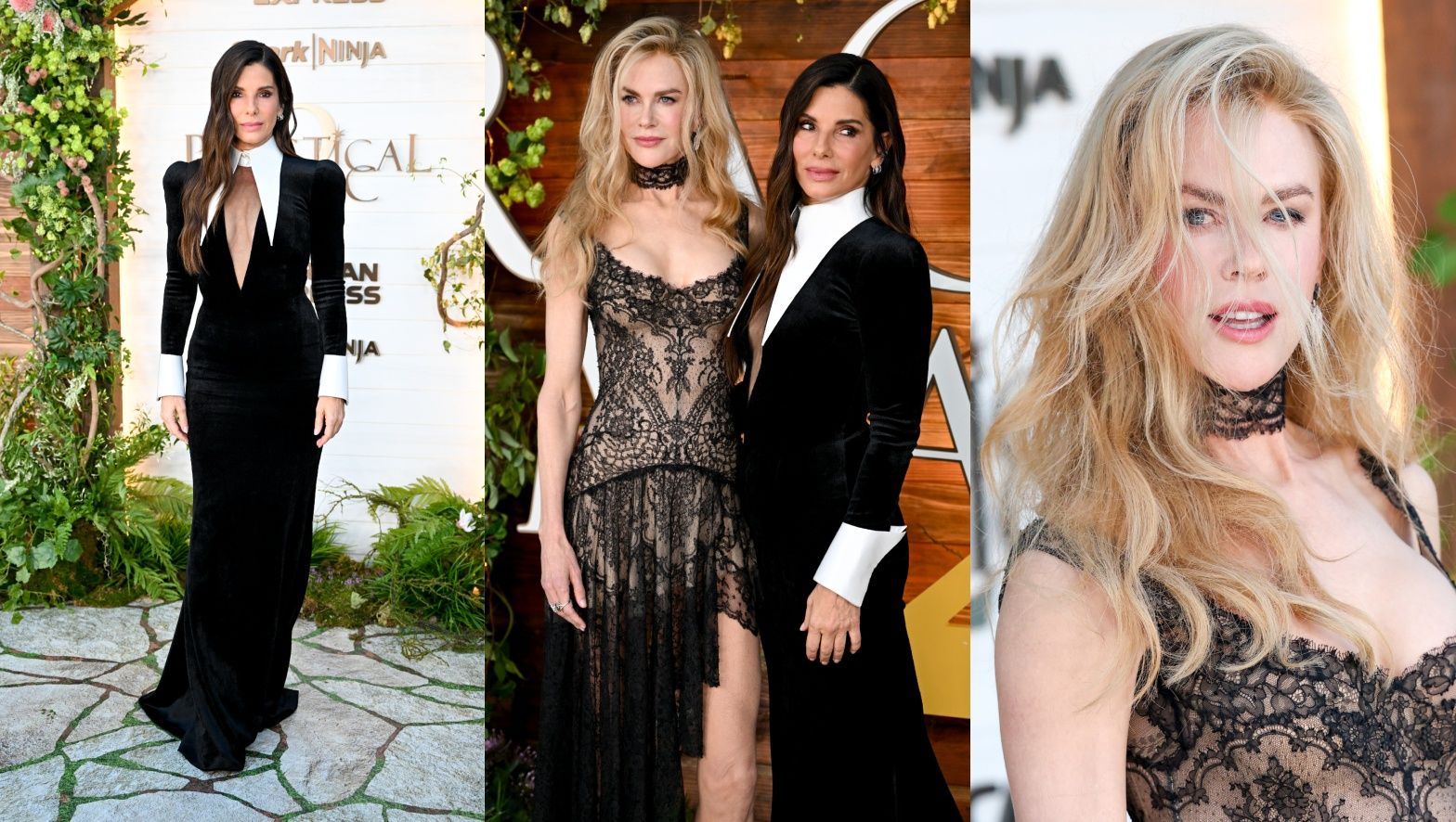 Nicole Kidman i Sandra Bullock na premierze "Totalnej magii 2"