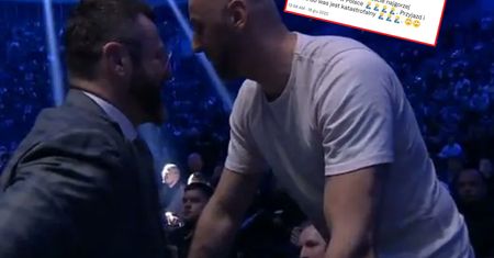 Marcin Gortat nie wytrzymał. Nie tego oczekiwał od wizyty na walce Pudzianowski - Chalidow