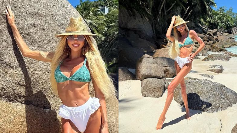 Niepokojąco szczupła Dybowska pozuje w bikini