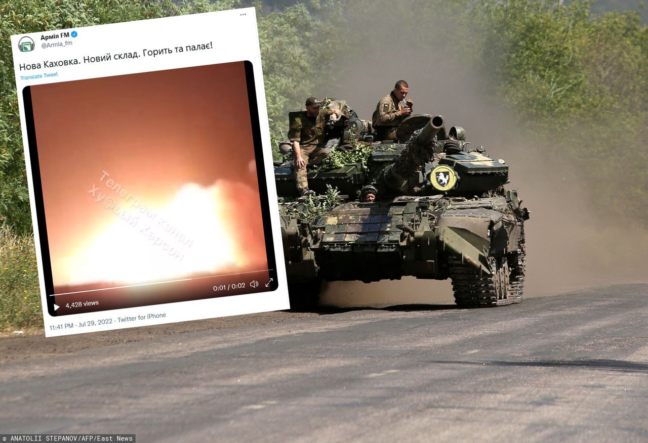 Ukraina. Potężna eksplozja w rosyjskich magazynach