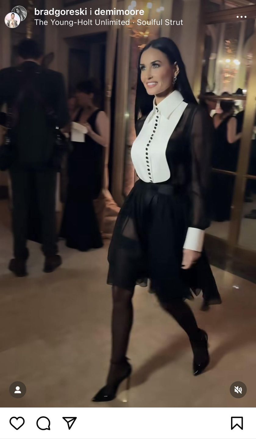 Demi Moore w stylu "preppy" 