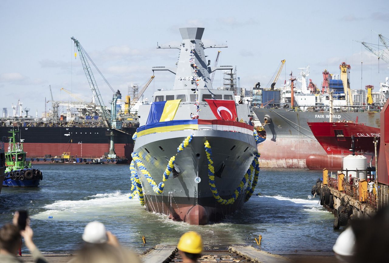 Another ship was launched for the Ukrainian fleet in Istanbul.