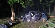 Pijana 22-latka bez prawka wjechała autem w drzewo. Trzy osoby trafiły do szpitala