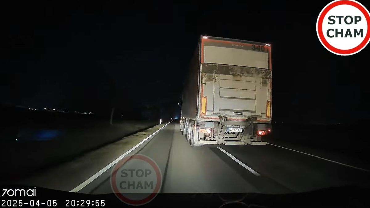 Kierowca Biedronki nagrany.