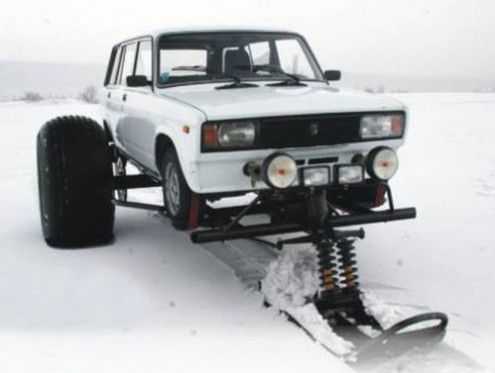 Snow Foot Car Russia - coś z niczego
