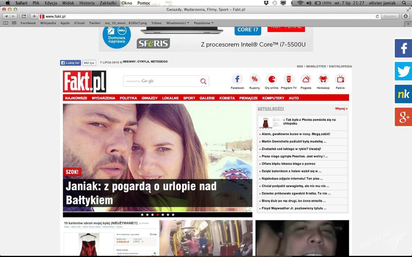 OIivier Janiak o artykule Faktu "Bieda wakacje"