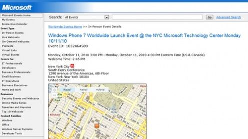 Windows Phone 7 oficjalnie 11 października. Microsoft potwierdził event 1