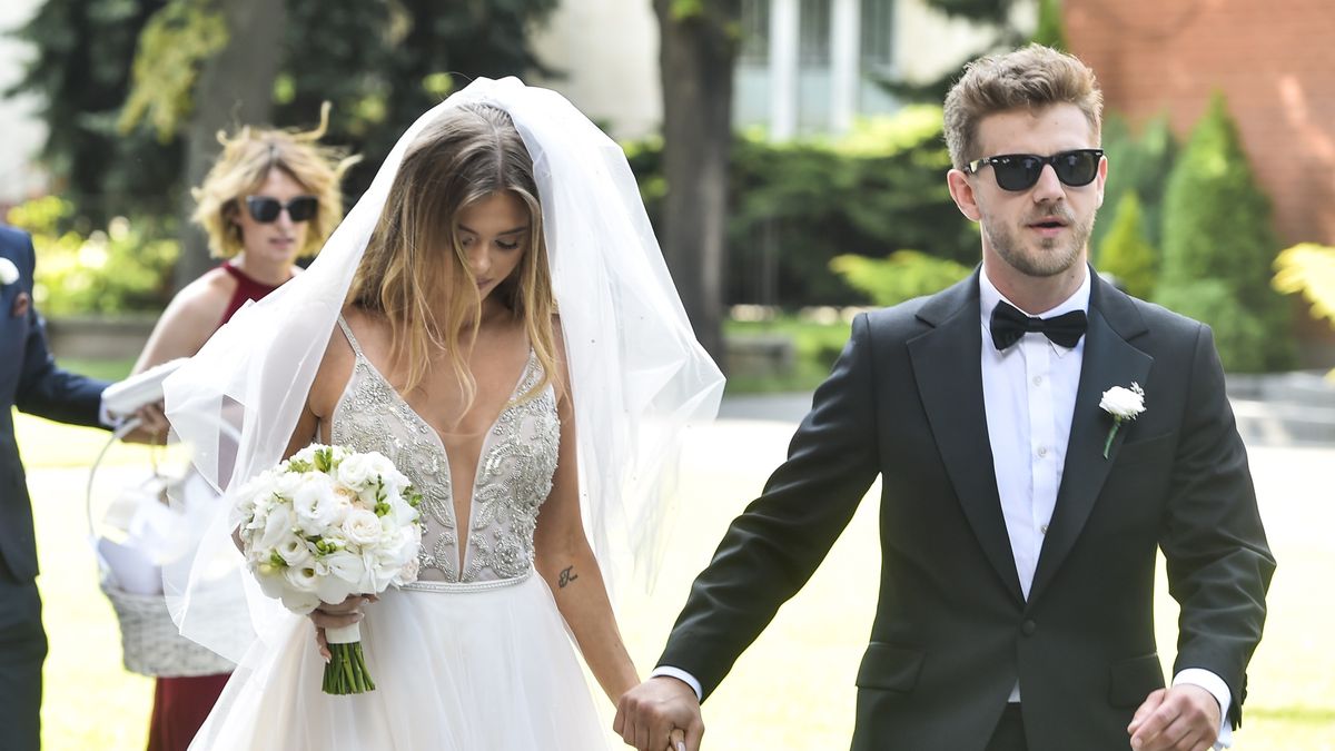 Joanna Opozda i Antek Królikowski w dniu ślubu 