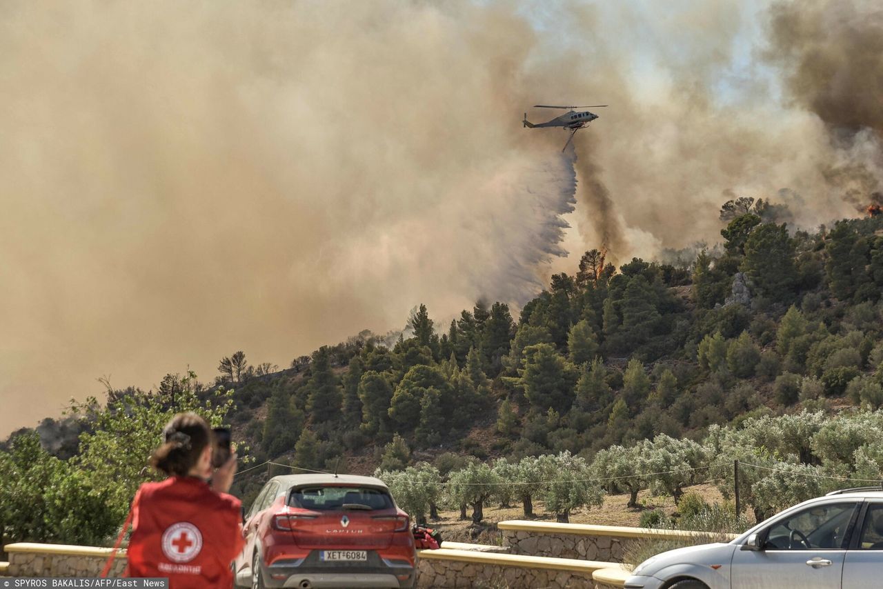 Kolejna fala zabójczych pożarów w Grecji. Zginęły dwie osoby