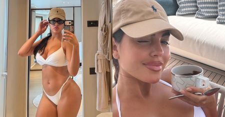 Manifest ukochanej Cristiano Ronaldo. Georgina Rodriguez "pozuje & myśli" w bikini: "KOCHAM MOJE KRĄGŁOŚCI. Szczęście nie zna rozmiaru"