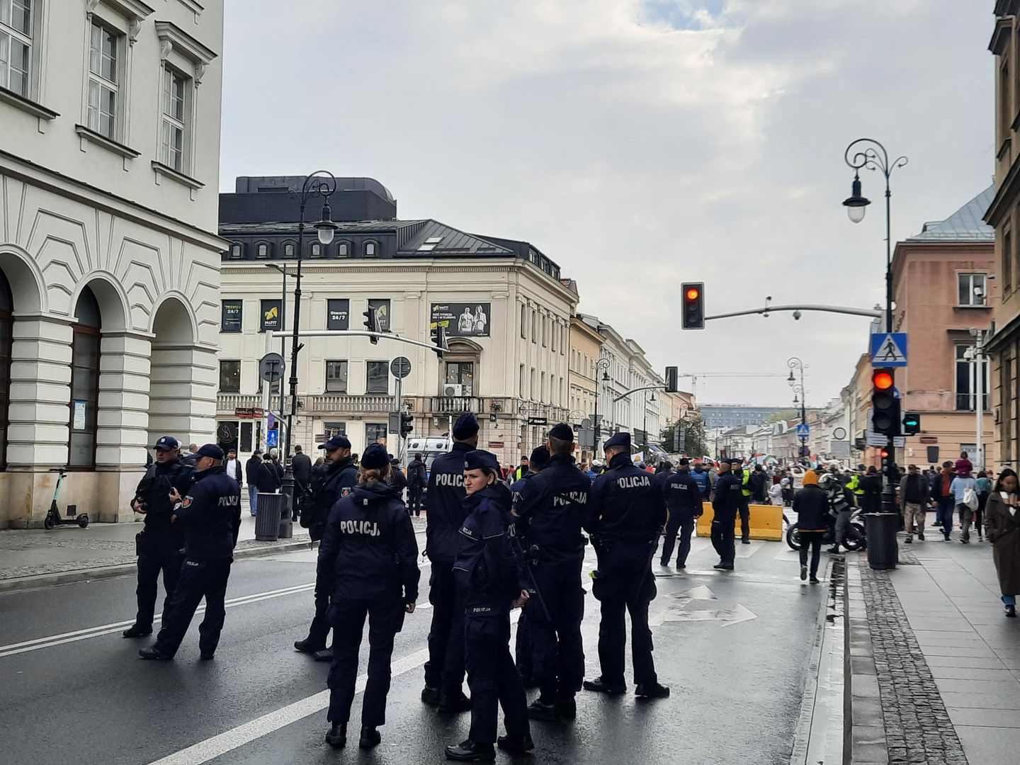 Demonstracja propalestyńska w Warszawie