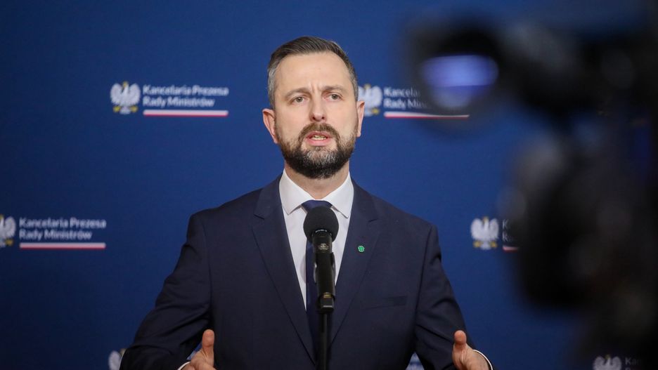 Warszawa, 06.02.2024. Wicepremier, minister obrony narodowej Władysław Kosiniak-Kamysz podczas konferencji prasowej po posiedzeniu rządu, 6 bm. w KPRM w Warszawie. (sko) PAP/Albert Zawada