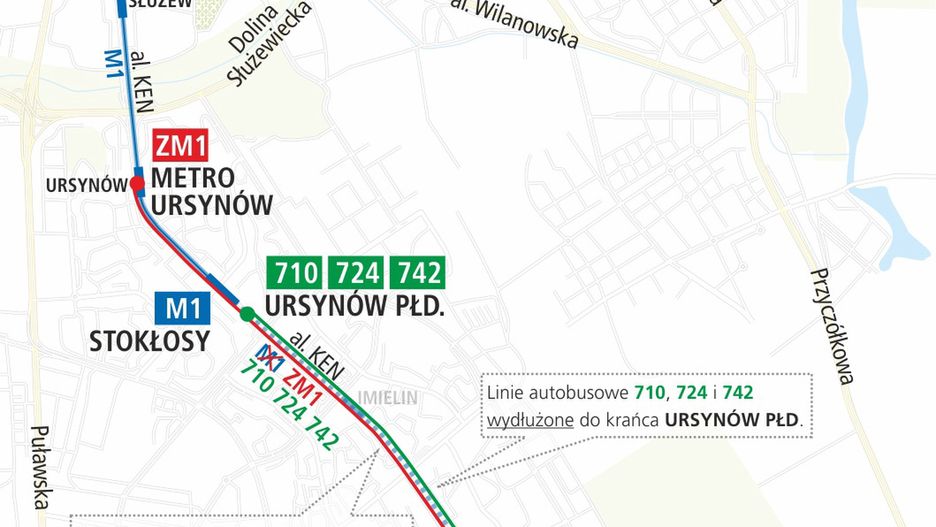 Warszawa. W weekend metro będzie kursować na skróconej trasie z w powodu remontu