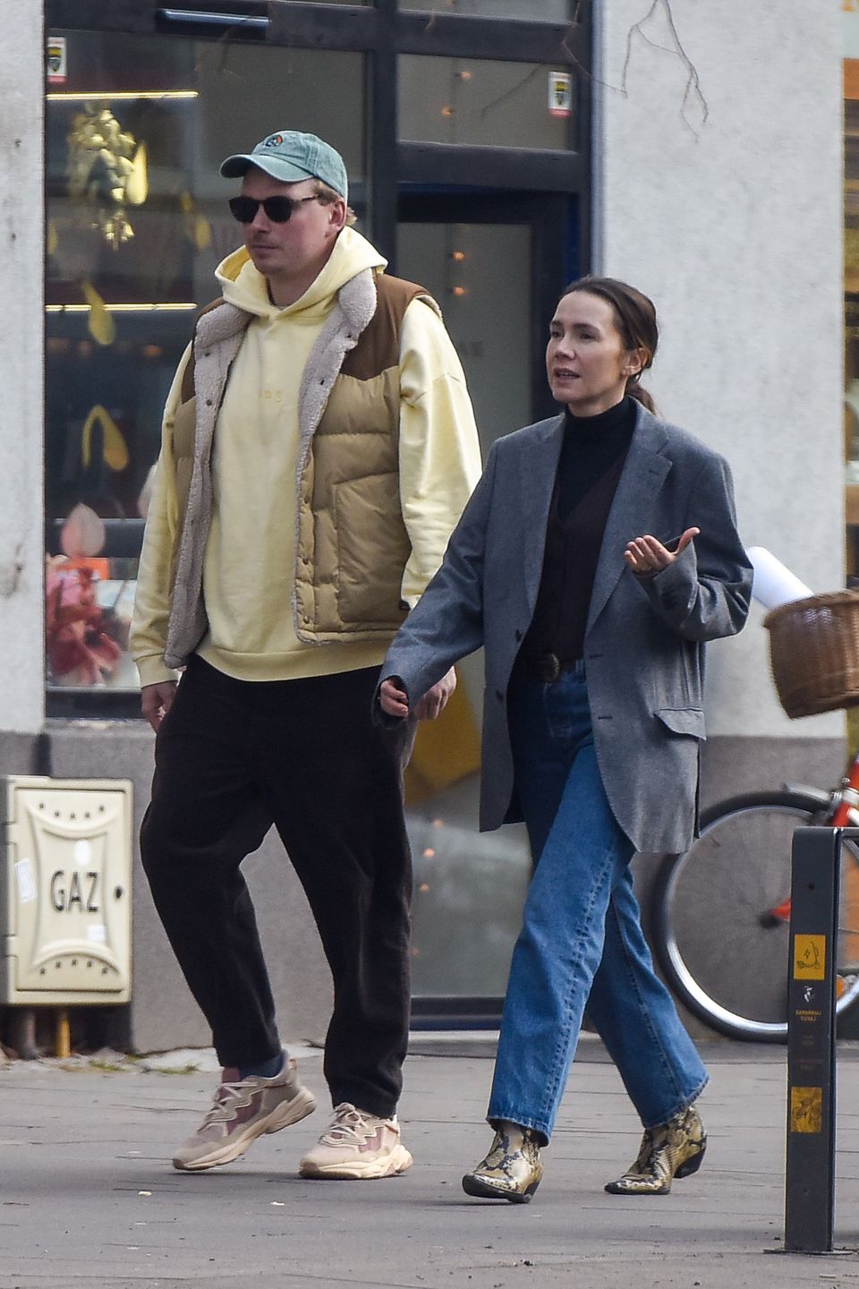 Olga Bołądź z mężem