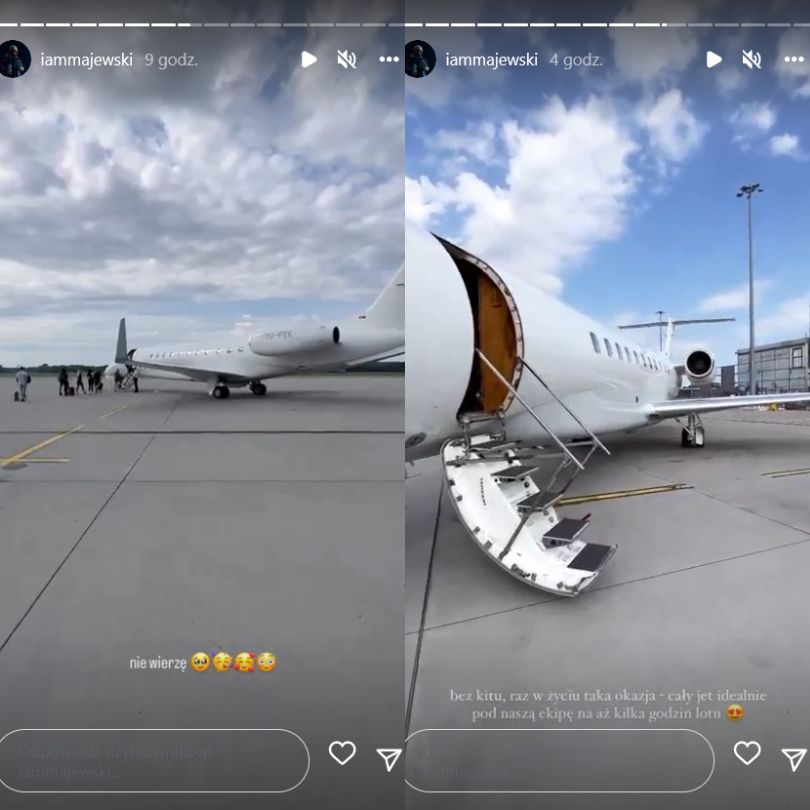 Deynn i Daniel Majewski polecieli na Ibizę prywatnym odrzutowcem