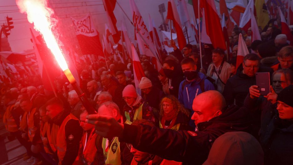 Marsz Niepodleg?o?ci 2023
11.11.2023 Warszawa Marsz Niepodleglosci fot. Filip Naumienko/REPORTER
Filip Naumienko/REPORTER