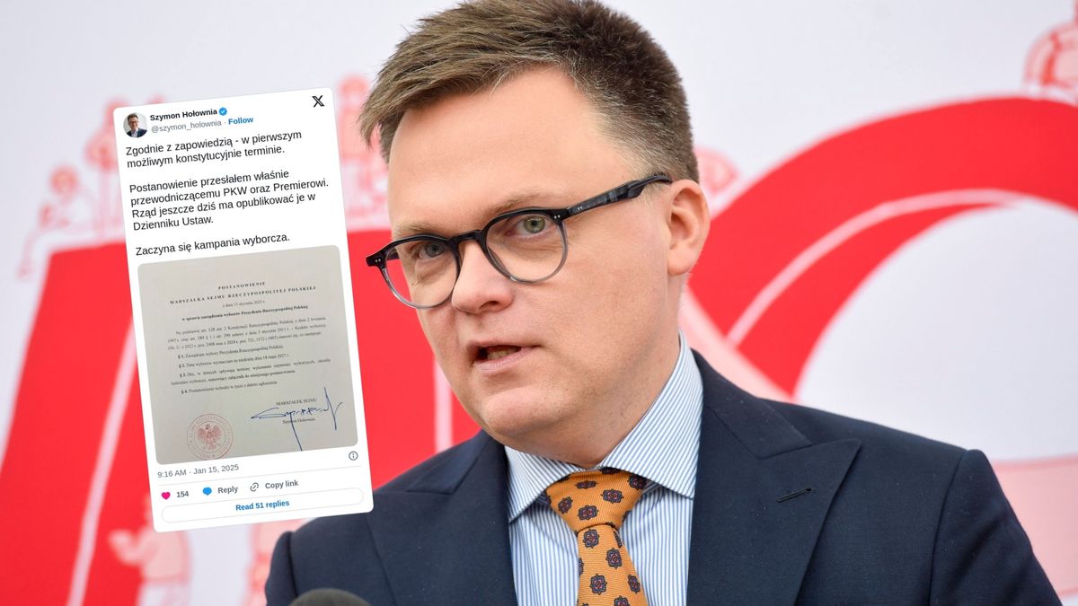 Marszałek Sejmu Szymon Hołownia wydał postanowienie ws. wyborów