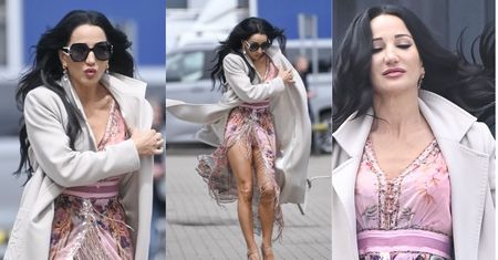 Justyna Steczkowska w baśniowej kiecce toczy nierówną WALKĘ Z WIATREM. Polska Marylin Monroe? (ZDJĘCIA)