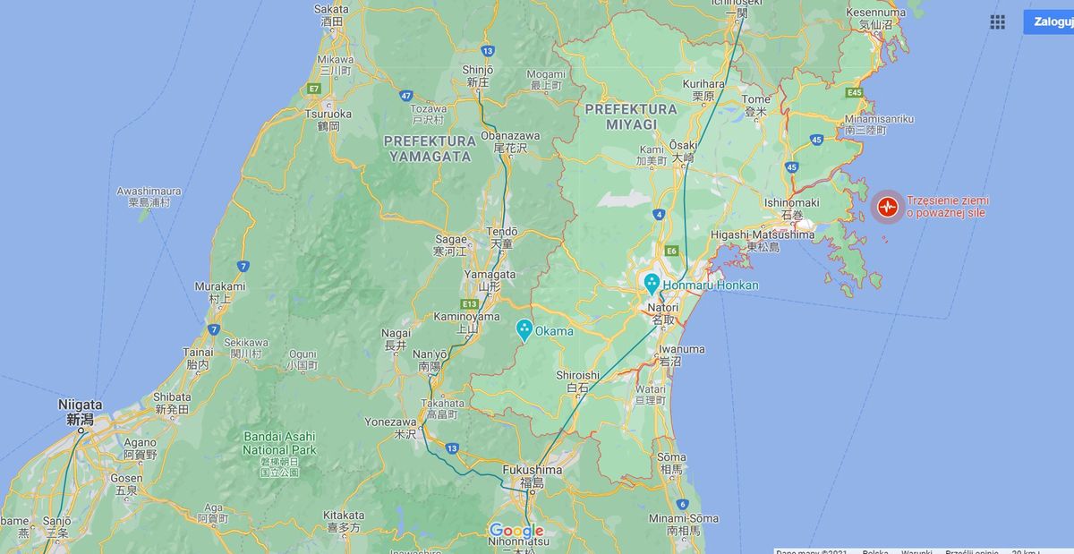 Japonia. Silne trzęsienie ziemi w Miyagi. Wydano ostrzeżenie o tsunami