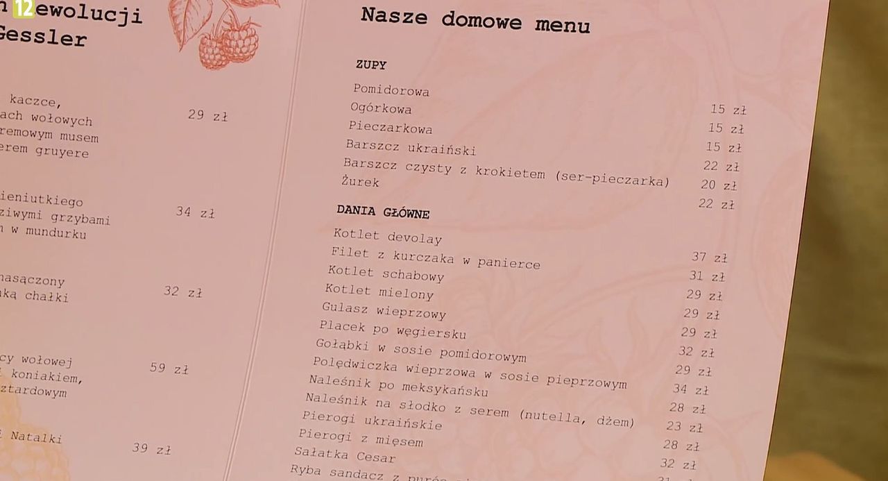 Menu po rewolucjach