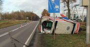 Hrubieszów: Wypadek na DW 844. 25-letni kierowca wymusił pierwszeństwo