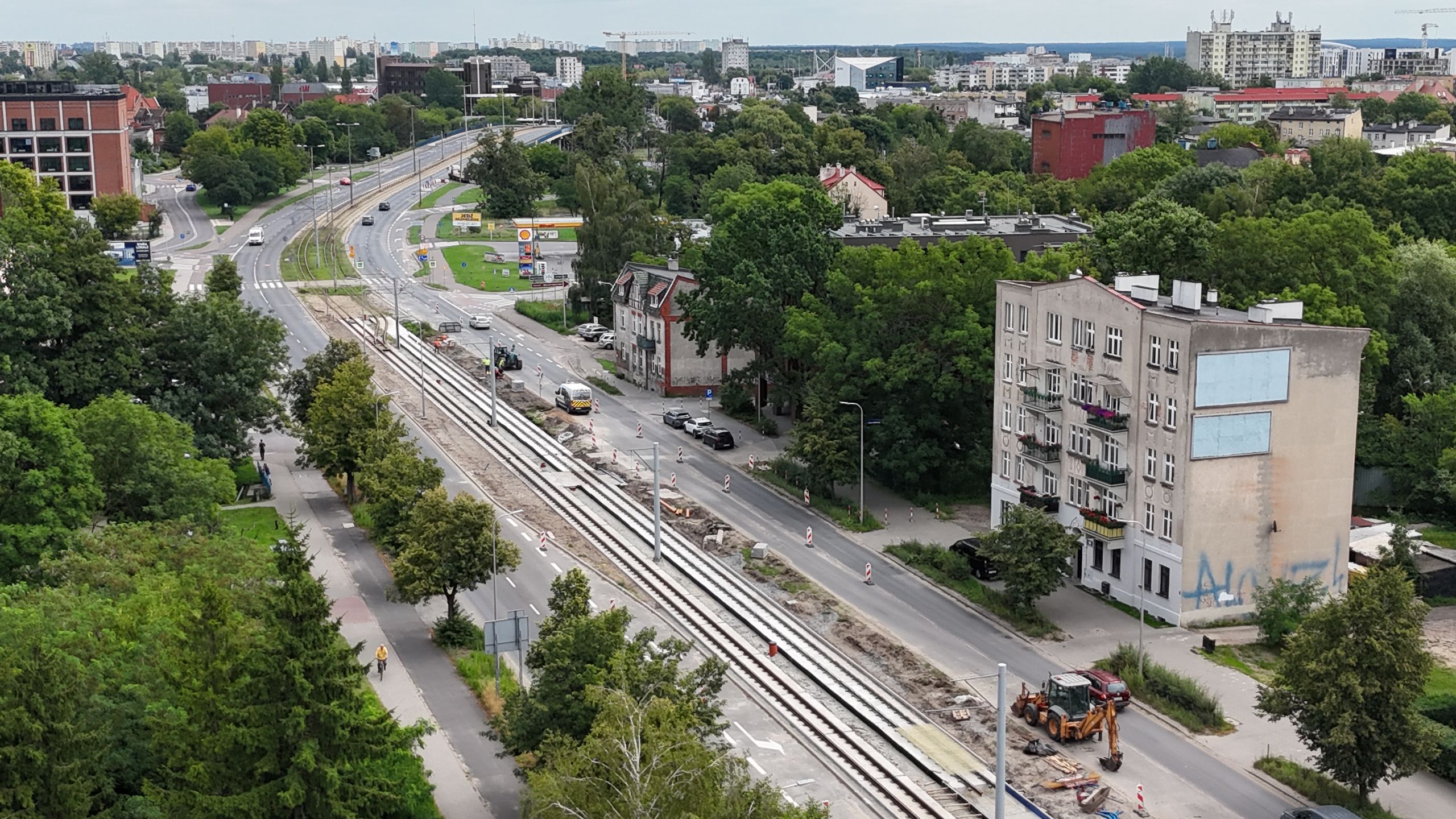 Torowisko na ulicy Kościuszki