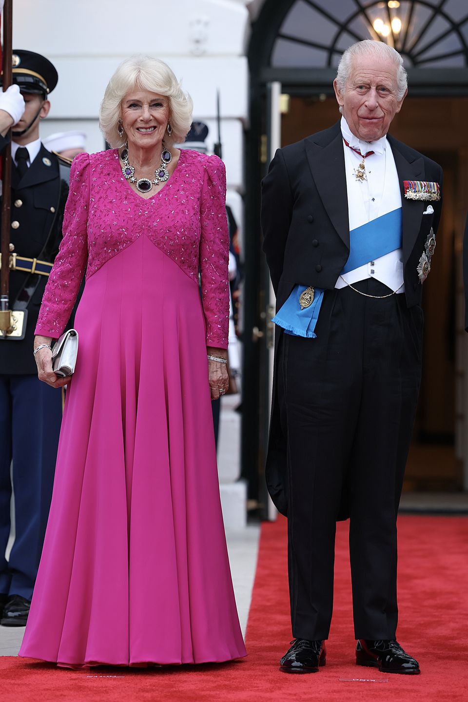 Król Karol i królowa Camilla na kolacji u Trumpów