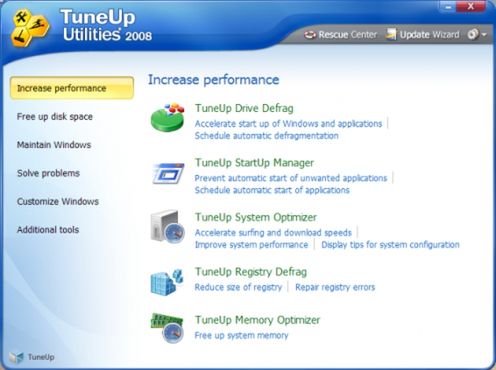 TuneUp utrzyma Twój dysk w dobrej formie