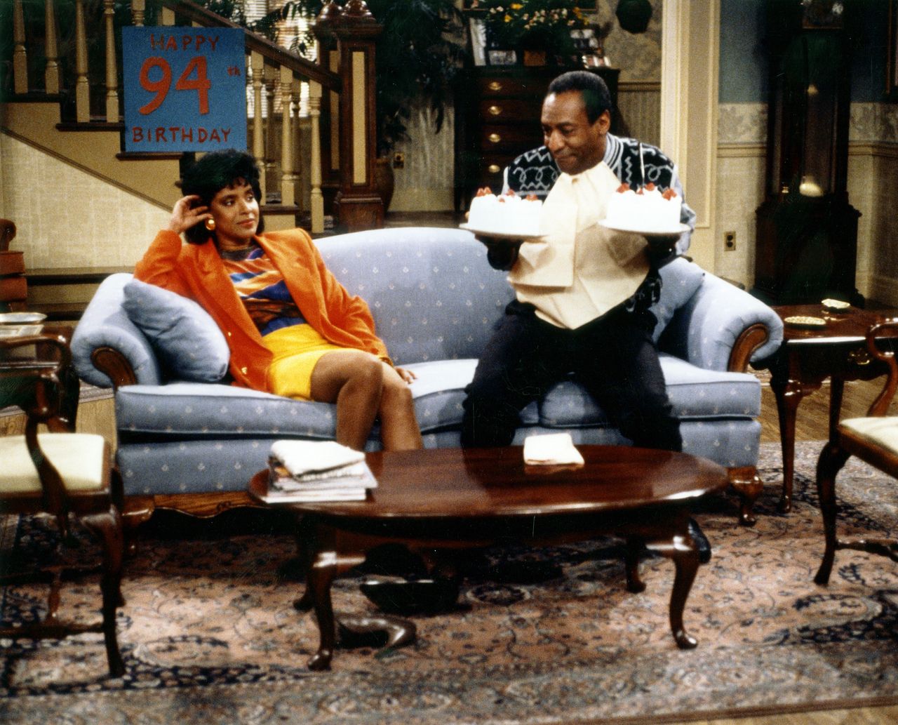 Phylicia Rashad jako Clair Hanks Huxtable i Bill Cosby jako Cliff' Huxtable w sitcomie "The Cosby Show"