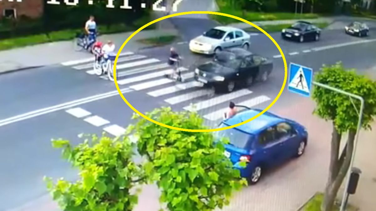 19-latek zaczął trąbić aby ochronić dziecko przed drogowym piratem