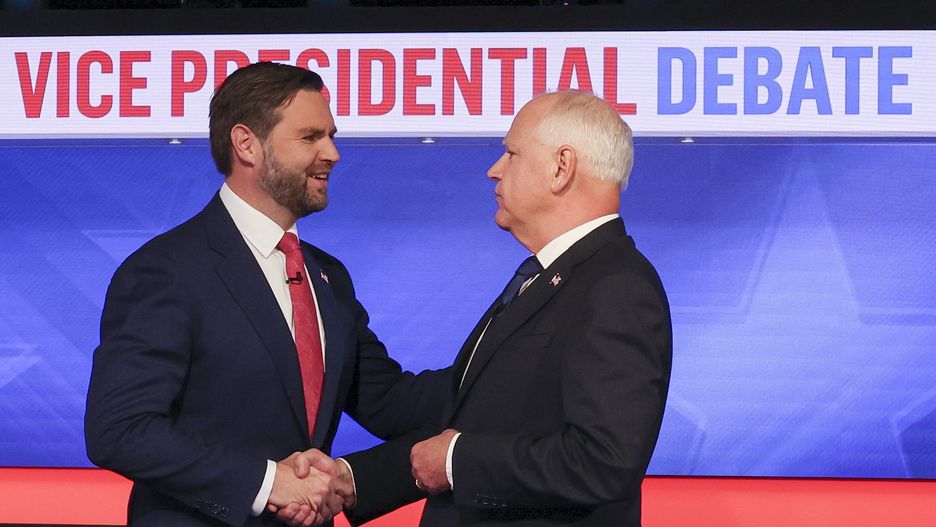 J.D. Vance i Tim Walz
