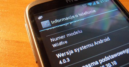 Android Ice Cream Sandwich na Wildfire. Żart? Niekoniecznie