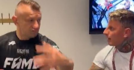 Niesie się klip z Adamkiem. Spójrzcie tylko, co zrobił przed walką