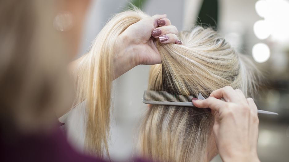 Hairdresser styling customer's hair in salon
Zero Creatives
beauty salon, empowered, female, holding up, only female, rejuvenation, salon, styling, woman