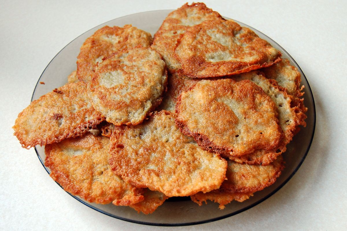 Potato pancakes will be even more crispy. Just don't use regular flour.